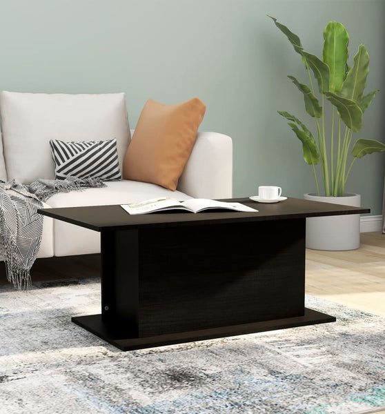 Couchtisch Schwarz 102x55,5x40 cm Holzwerkstoff