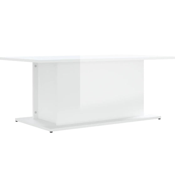Couchtisch Hochglanz-Weiß 102x55,5x40 cm Holzwerkstoff