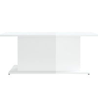 Couchtisch Hochglanz-Weiß 102x55,5x40 cm Holzwerkstoff