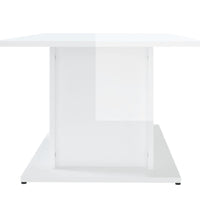 Couchtisch Hochglanz-Weiß 102x55,5x40 cm Holzwerkstoff