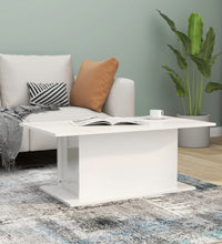 Couchtisch Hochglanz-Weiß 102x55,5x40 cm Holzwerkstoff