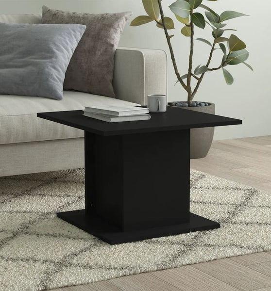 Couchtisch Schwarz 55,5x55,5x40 cm Holzwerkstoff
