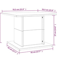 Couchtisch Sonoma-Eiche 55,5x55,5x40 cm Holzwerkstoff