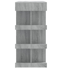 Bartisch mit Regal Grau Sonoma 100x50x101,5 cm