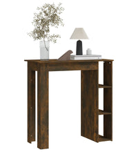 Bartisch mit Regal Räuchereiche 102x50x103,5 cm Holzwerkstoff
