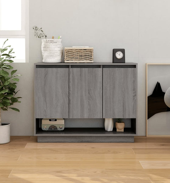 Sideboard Grau Sonoma 97x31x75 cm Holzwerkstoff