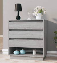 Sideboard Grau Sonoma 70x41x75 cm Holzwerkstoff