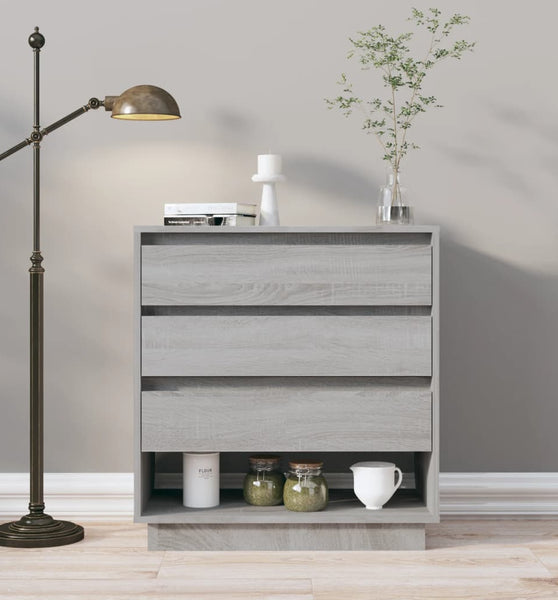 Sideboard Grau Sonoma 70x41x75 cm Holzwerkstoff