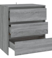 Sideboard Grau Sonoma 70x41x75 cm Holzwerkstoff