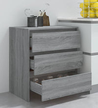 Sideboard Grau Sonoma 70x41x75 cm Holzwerkstoff