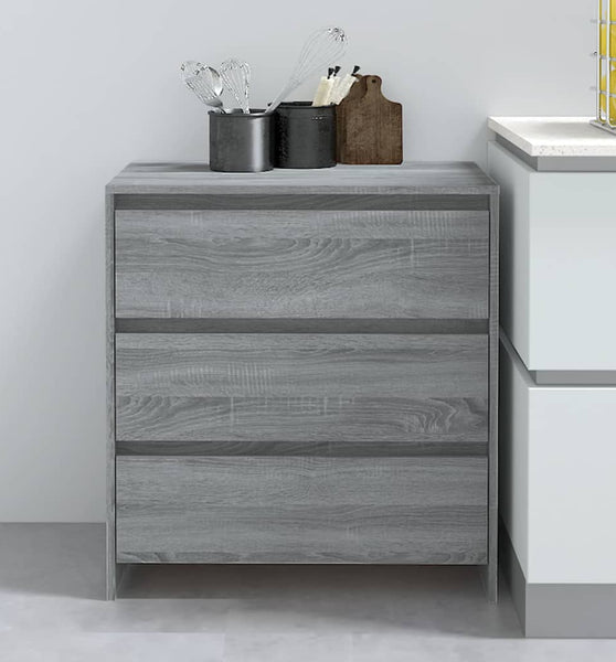 Sideboard Grau Sonoma 70x41x75 cm Holzwerkstoff