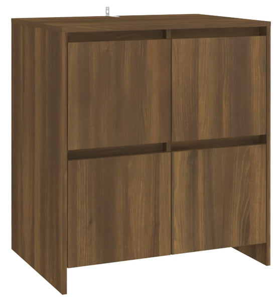 Sideboard Braun Eichen-Optik 70x41x75 cm Holzwerkstoff