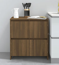 Sideboard Braun Eichen-Optik 70x41x75 cm Holzwerkstoff
