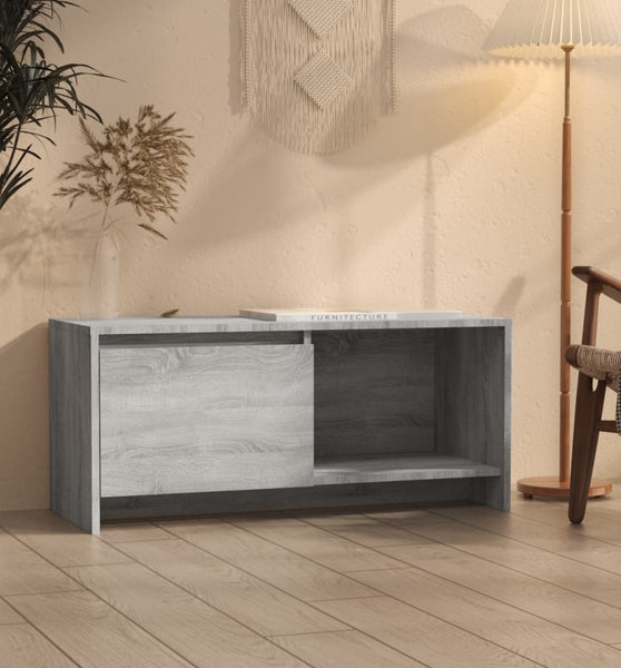 TV-Schrank Grau Sonoma 90x35x40 cm Holzwerkstoff