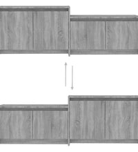 TV-Schrank Grau Sonoma 146,5x35x50 cm Holzwerkstoff