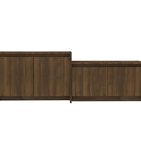 TV-Schrank Braun Eichen-Optik 146,5x35x50 cm Holzwerkstoff