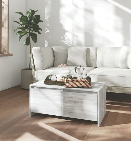 Couchtisch Grau Sonoma 90x50x41,5 cm Holzwerkstoff