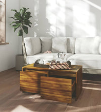 Couchtisch Braun Eichen-Optik 90x50x41,5 cm Holzwerkstoff
