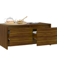 Couchtisch Braun Eichen-Optik 90x50x41,5 cm Holzwerkstoff