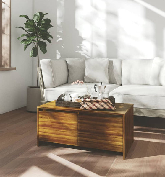 Couchtisch Braun Eichen-Optik 90x50x41,5 cm Holzwerkstoff