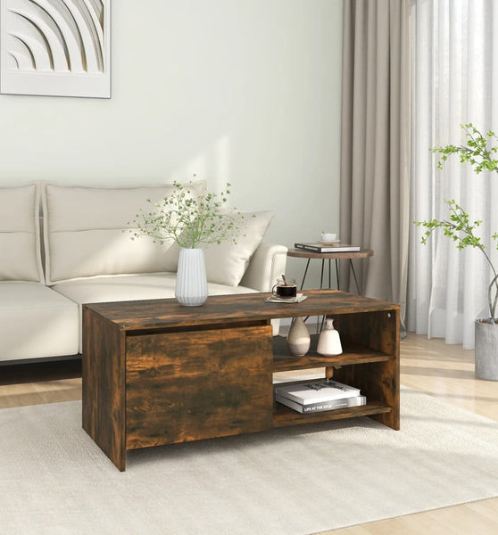 Couchtisch Räuchereiche 102x50x45 cm Holzwerkstoff