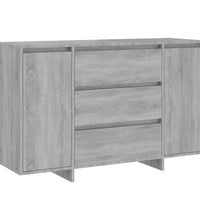 Sideboard mit 3 Schubladen Grau Sonoma 120x41x75 cm