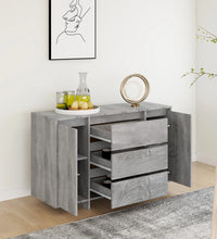 Sideboard mit 3 Schubladen Grau Sonoma 120x41x75 cm
