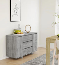 Sideboard mit 3 Schubladen Grau Sonoma 120x41x75 cm