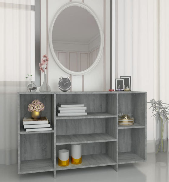 Sideboard Grau Sonoma 120x30x75 cm Holzwerkstoff