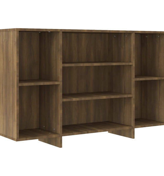 Sideboard Braun Eichen-Optik 120x30x75 cm Holzwerkstoff