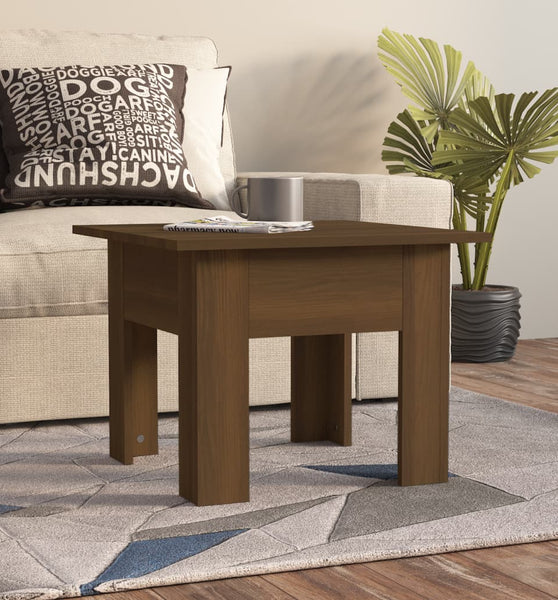 Couchtisch Braun Eichen-Optik 55x55x42 cm Holzwerkstoff