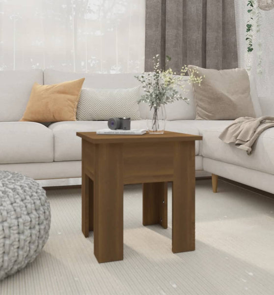 Couchtisch Braun Eichen-Optik 40x40x42 cm Holzwerkstoff