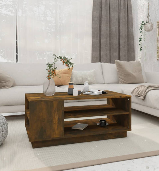 Couchtisch Räuchereiche 102x55x43 cm Holzwerkstoff