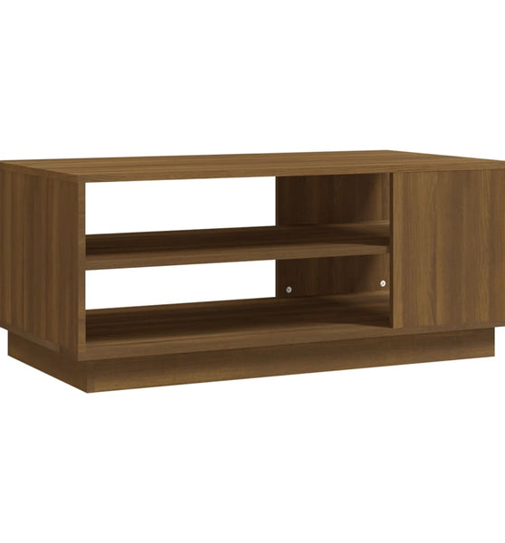 Couchtisch Braun Eichen-Optik 102x55x43 cm Holzwerkstoff