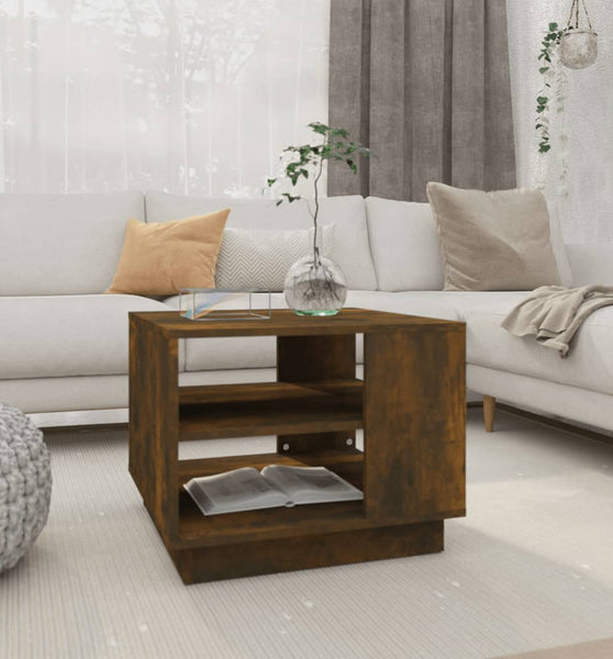 Couchtisch Räuchereiche 55x55x43 cm Holzwerkstoff