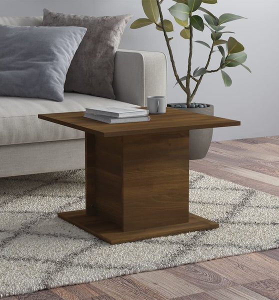 Couchtisch Braun Eichen-Optik 55,5x55,5x40 cm Holzwerkstoff