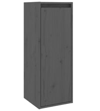 Wandschränke 2 Stk. Grau 30x30x80 cm Massivholz Kiefer