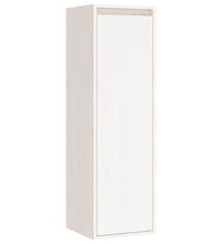 Wandschrank Weiß 30x30x100 cm Massivholz Kiefer