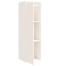 Wandschrank Weiß 30x30x100 cm Massivholz Kiefer