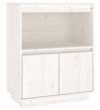 Sideboard Weiß 60x34x75 cm Massivholz Kiefer
