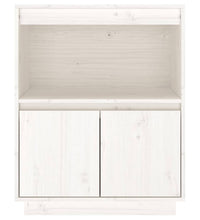 Sideboard Weiß 60x34x75 cm Massivholz Kiefer