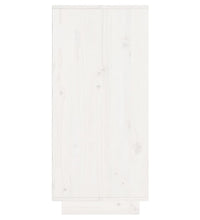 Sideboard Weiß 60x34x75 cm Massivholz Kiefer