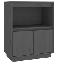 Sideboard Grau 60x34x75 cm Massivholz Kiefer