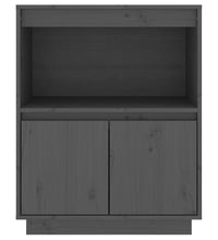 Sideboard Grau 60x34x75 cm Massivholz Kiefer