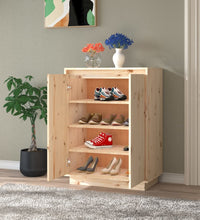 Schuhschrank 60x35x80 cm Massivholz Kiefer