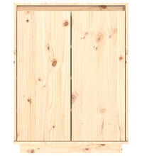 Schuhschrank 60x35x80 cm Massivholz Kiefer