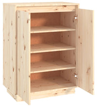 Schuhschrank 60x35x80 cm Massivholz Kiefer