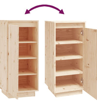 Schuhschrank 35x35x80 cm Massivholz Kiefer