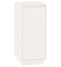 Schuhschrank Weiß 35x35x80 cm Massivholz Kiefer