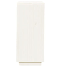 Schuhschrank Weiß 35x35x80 cm Massivholz Kiefer